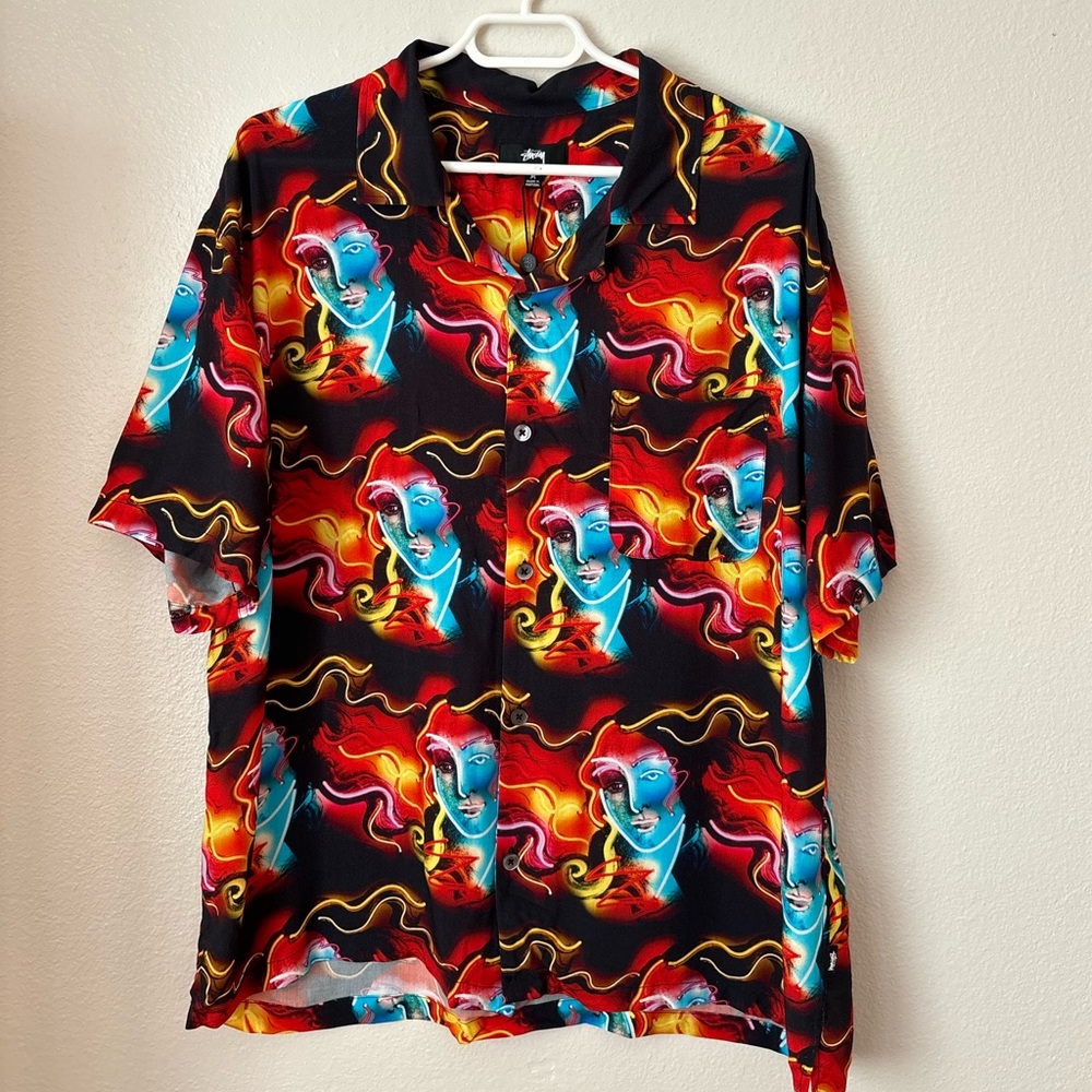 NWT stussy button down shirt